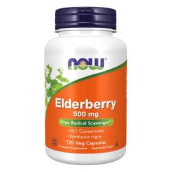 Now Foods Elderberry (Czarny Bez) 500 mg 120 kapsułek