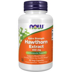 Now Foods Głóg (Hawthorn) Extra Strength Extract 600 mg 90 kapsułek