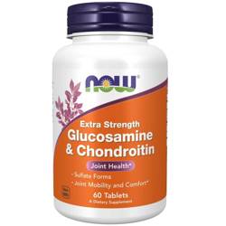 Now Foods Glukozamina i Chondroityna Extra Strength 60 tabletek