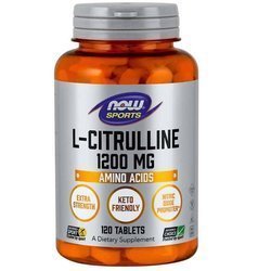 Now Foods L-Cytrulina Double Strength 1200 mg 120 tabletek