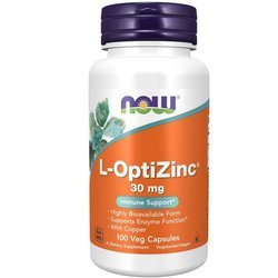 Now Foods L-OptiZinc 30 mg 100 kapsułek