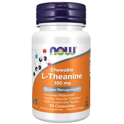 Now Foods L-Teanina 100 mg 90 tabletek do ssania