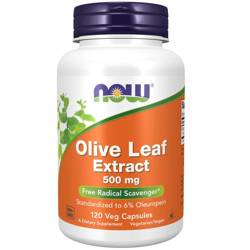 Now Foods Liść Oliwny (Olive Leaf) Extract  500 mg 120 kapsułek