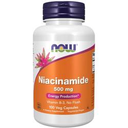 Now Foods Niacyna (Niacinamide) 500 mg 100 kapsułek