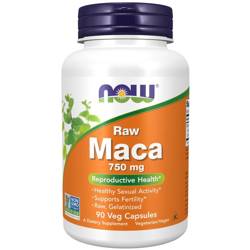 Now Foods Organic Raw Maca 750 mg Extract 90 kapsułek