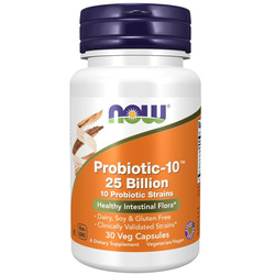 Now Foods Probiotic-10 (25 miliardów) 30 kapsułek