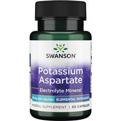 Swanson Asparaginian Potasu 99 mg 60 kapsułek