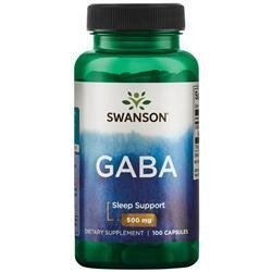 Swanson GABA (Kwas Gamma Aminomasłowy) 500 mg 100 kapsułek