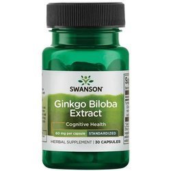Swanson Ginkgo Biloba Extract 60 mg 30 kapsułek