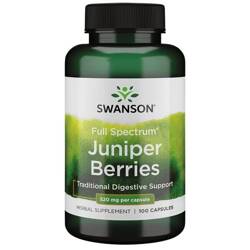 Swanson Jałowiec (Juniper) Berries 520 mg 100 kapsułek