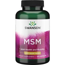 Swanson MSM Metylosulfonylometan 1000 mg 120 kapsułek