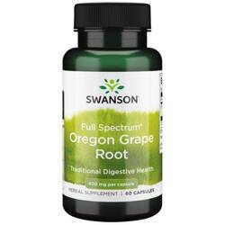 Swanson Mahonia (Oregon Grape) Root 400 mg 60 kapsułek