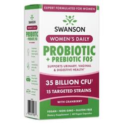 Swanson Womens Daily Probiotic + Prebiotic FOS 60 kapsułek